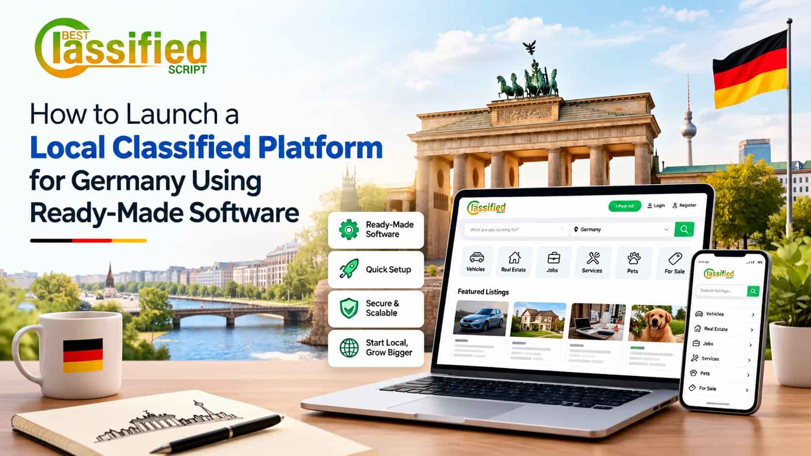 How to Launch a Local Classified Platform for Germany Using Ready-Made Software