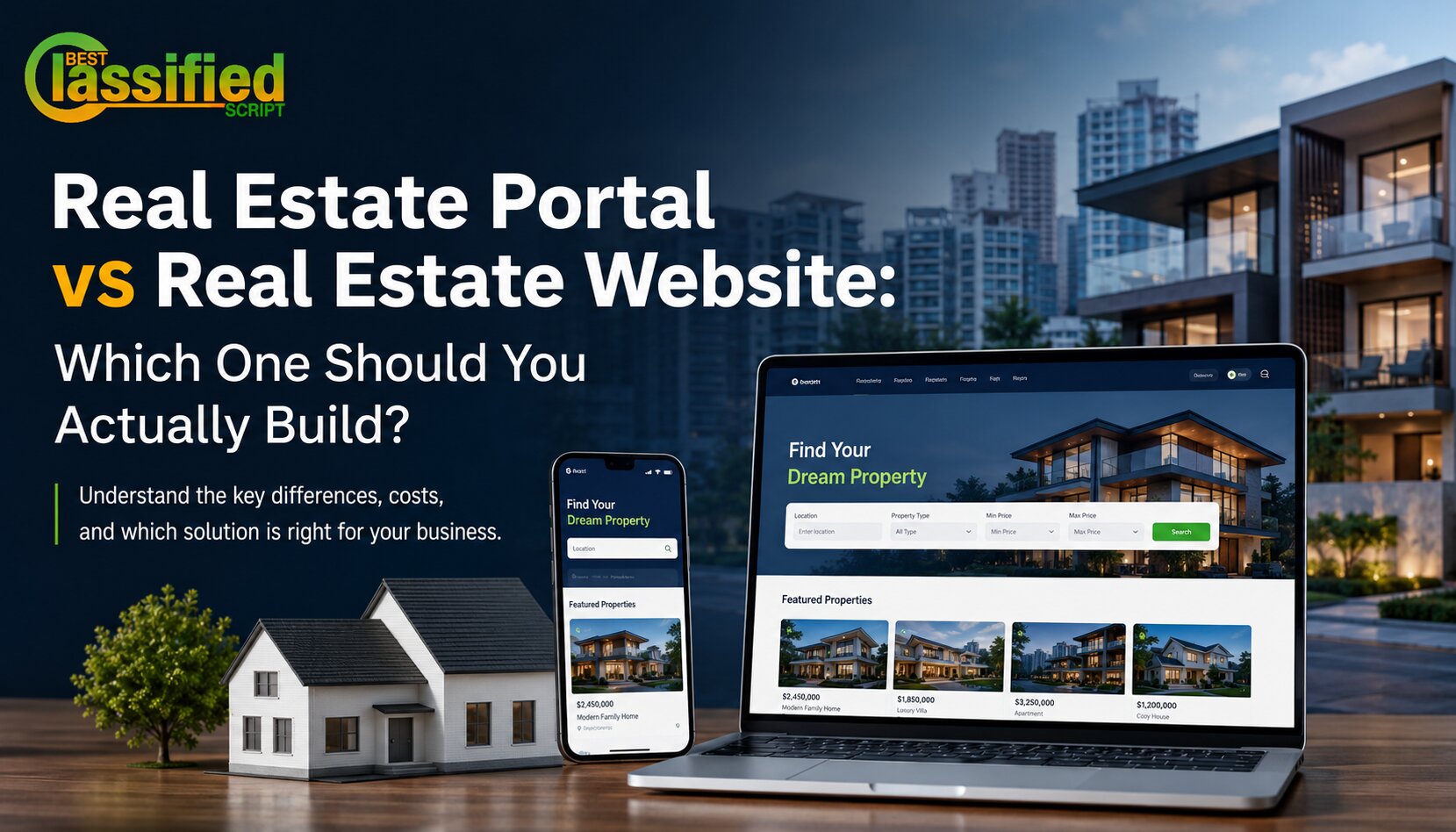 Real Estate Portal vs Real Estate Website: Which One Should You Actually Build?