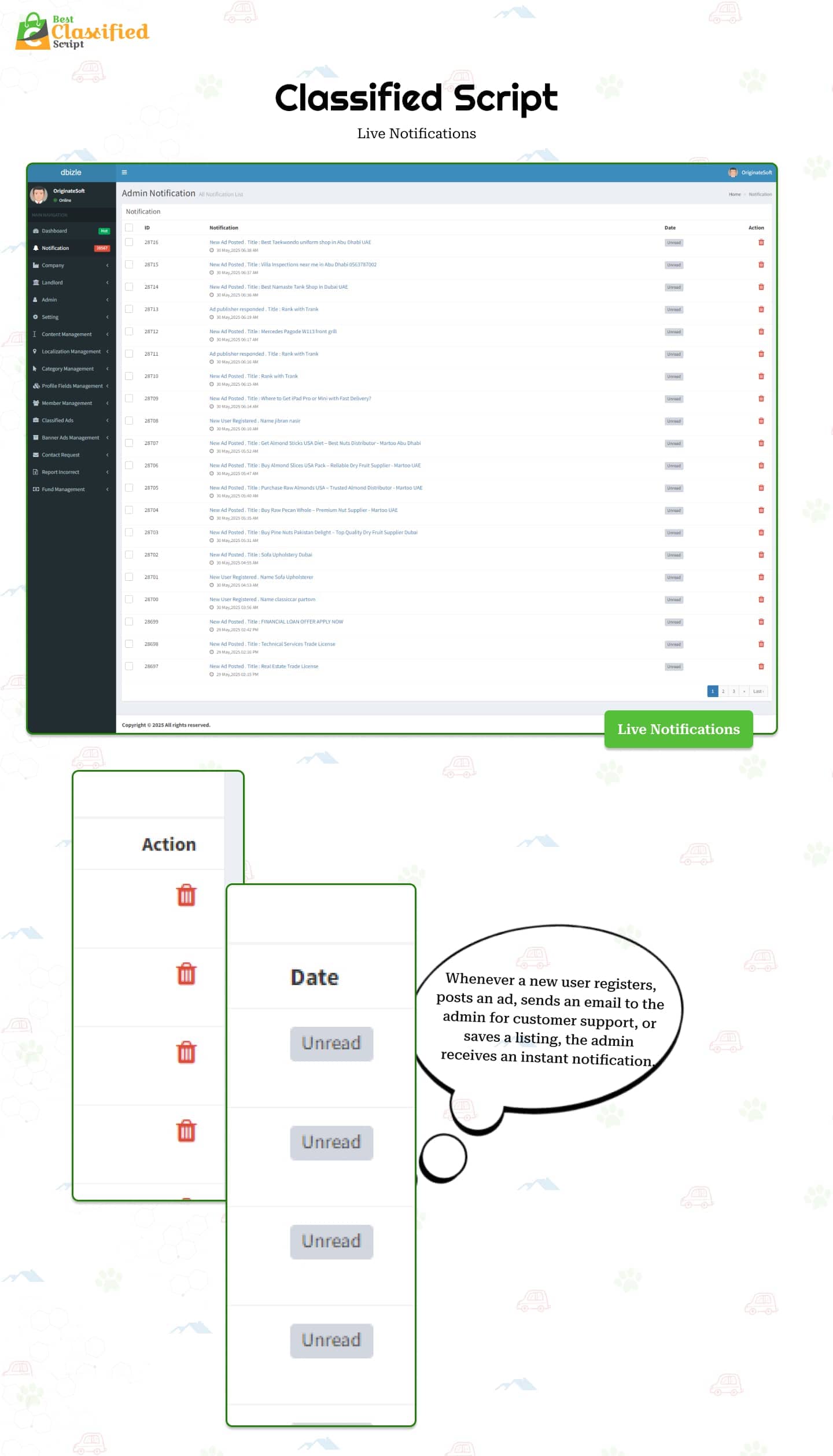 pet classified script