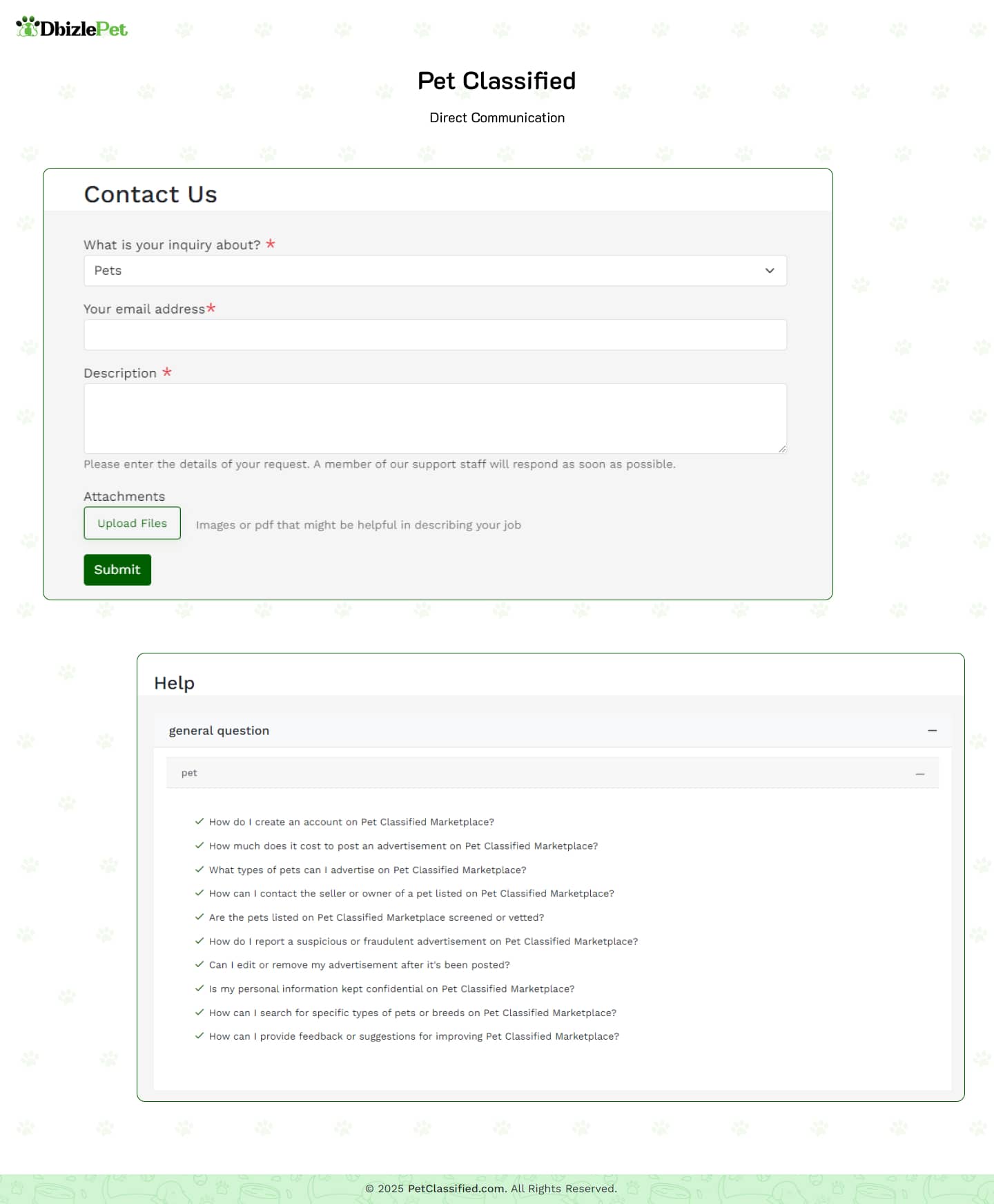 pet classified script